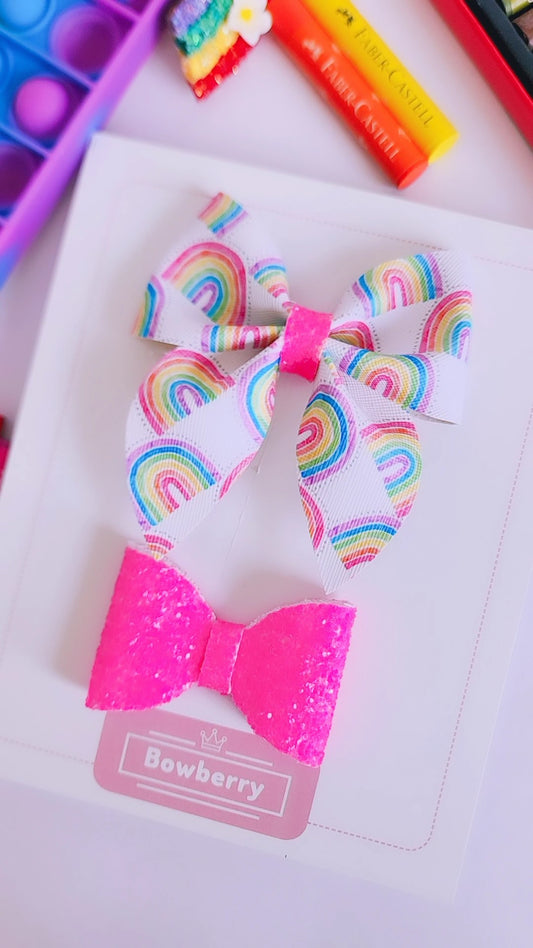 All About Rainbow Clip Set