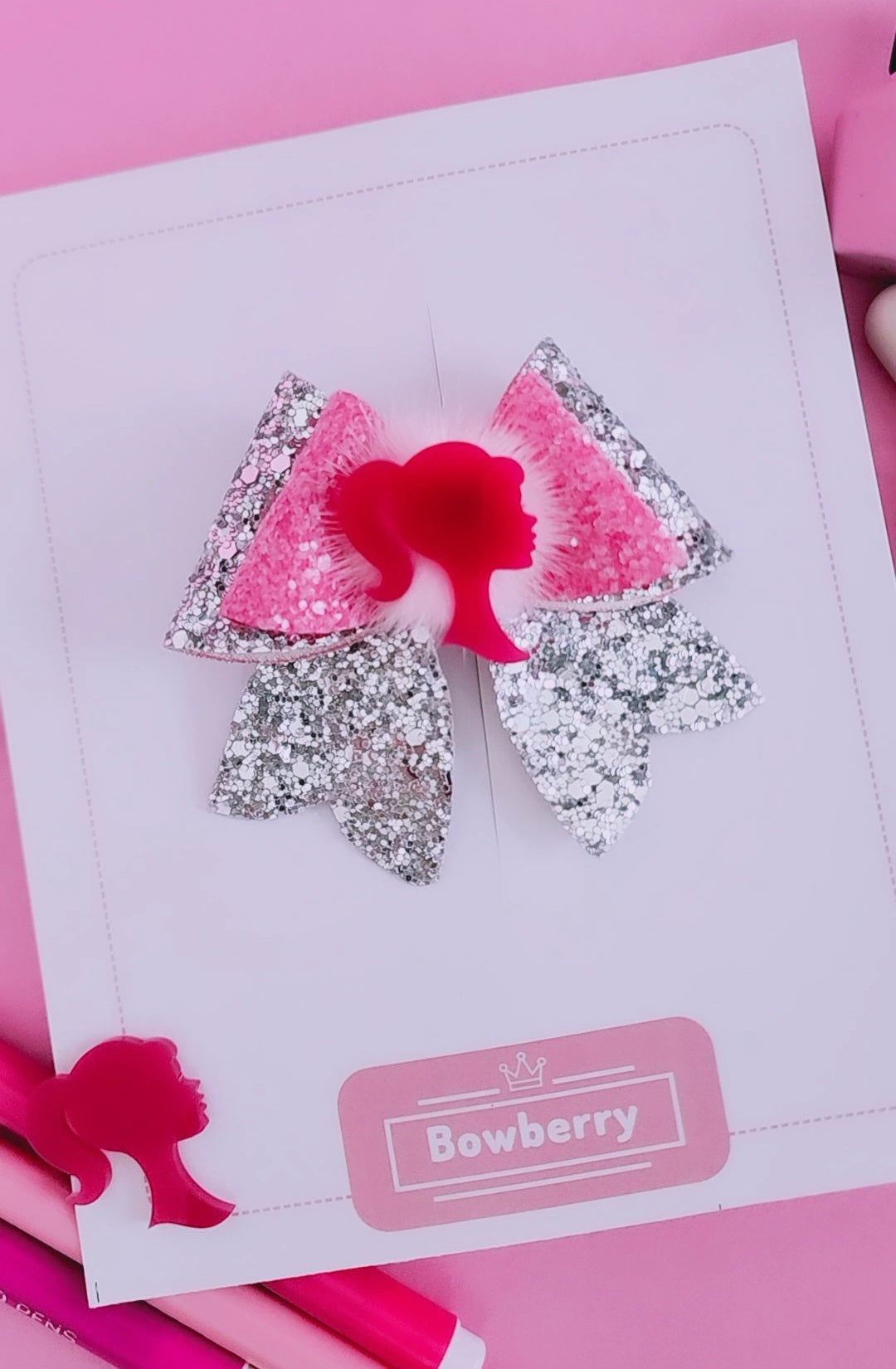 Miniature Barbie French Bow Clip