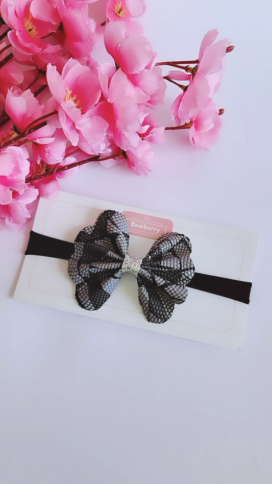 Black Flutterfly bow headband