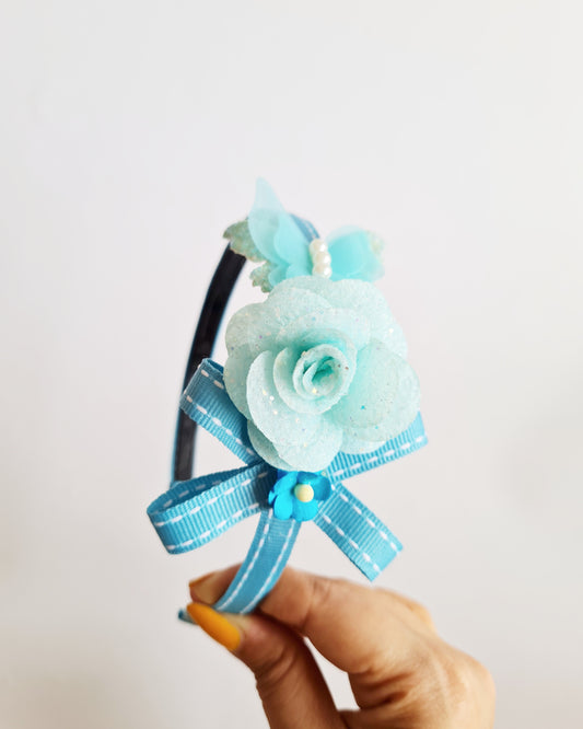 Blue Rosy hairband