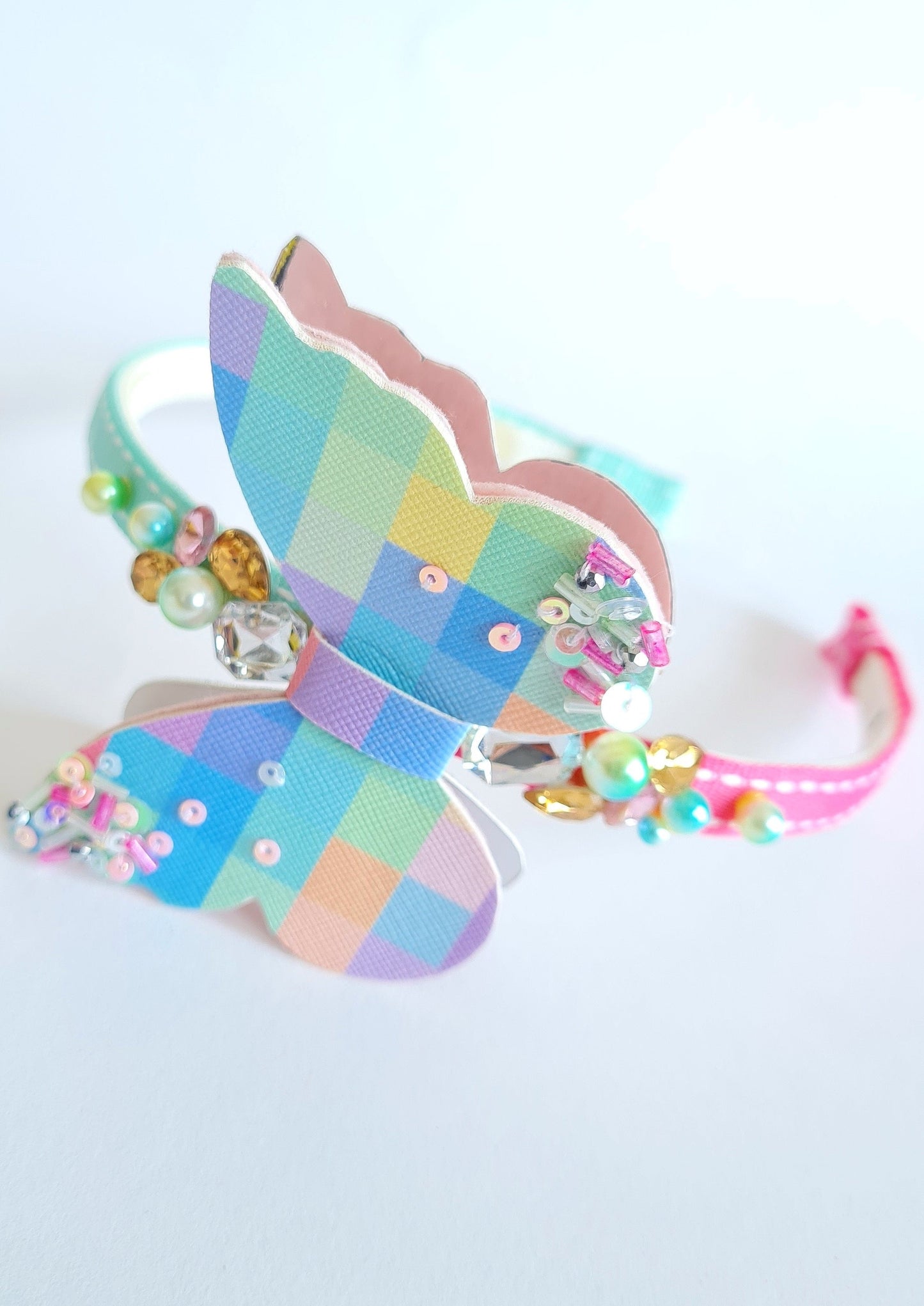 Embellished Pastel Butterfly hairband