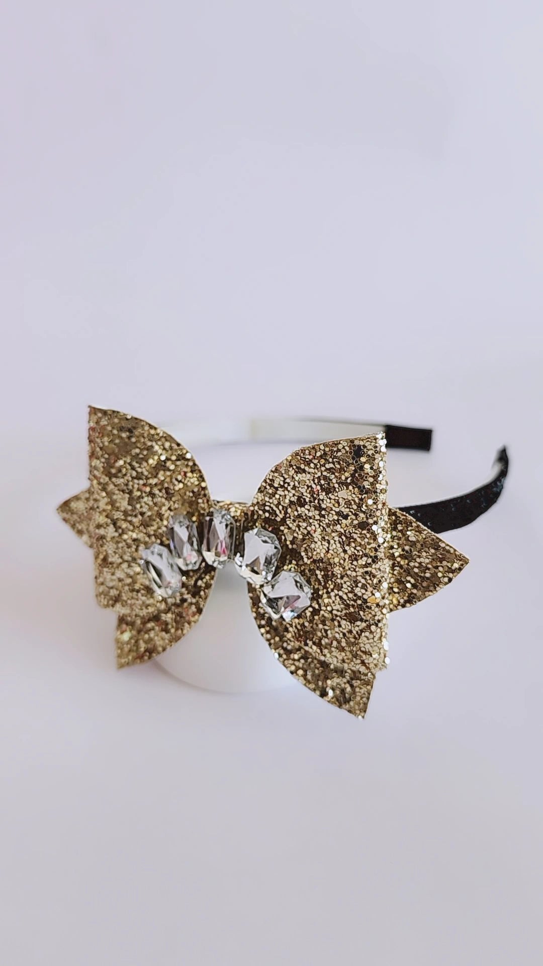 Golden Taj bow with Detachable hairband