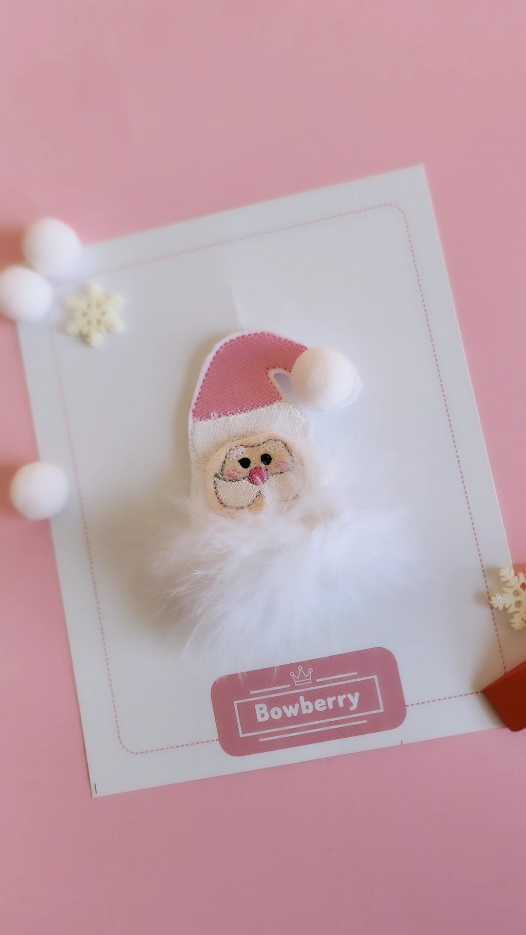 Pink Santa Clip