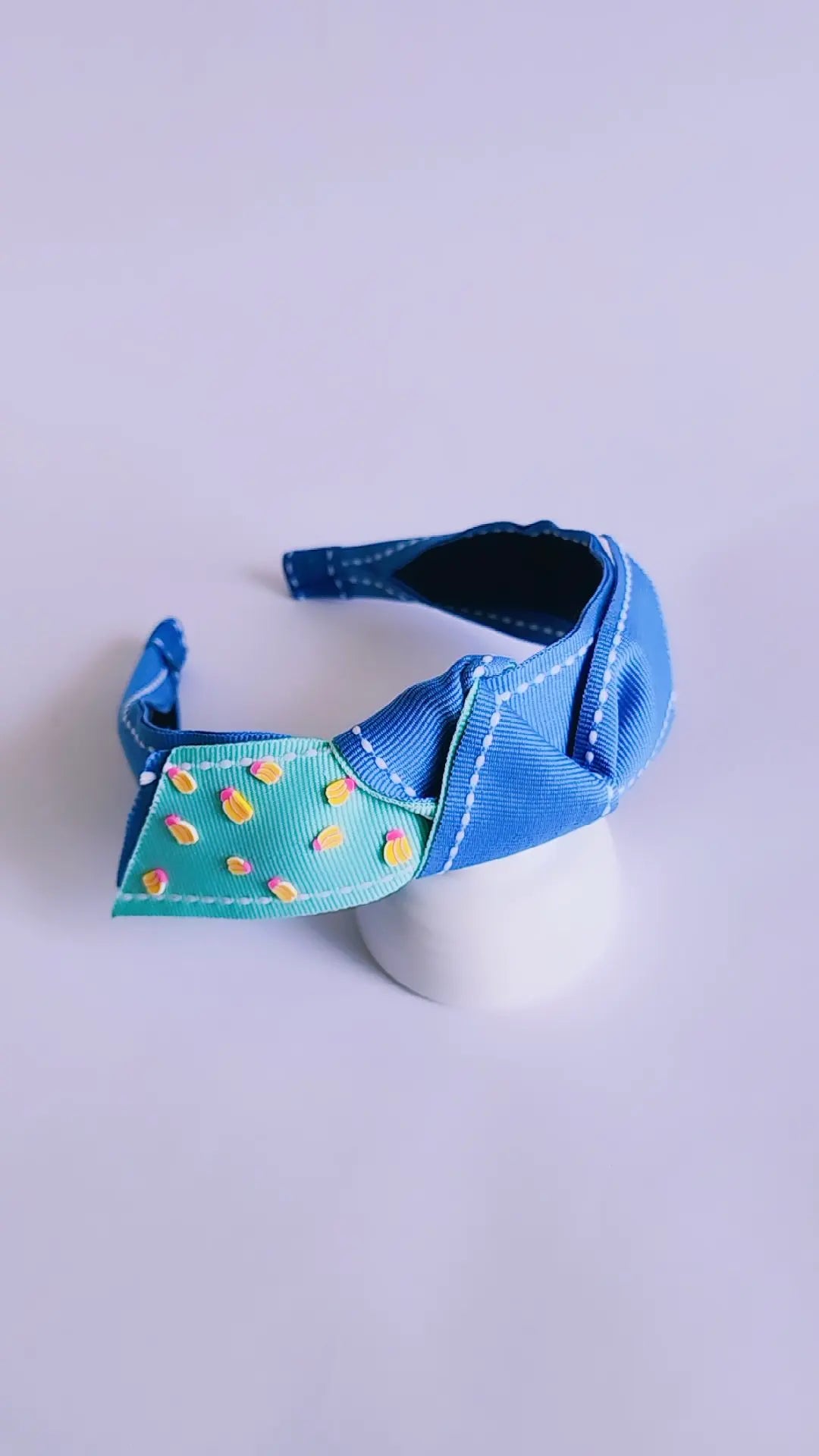 Light Blue Fruity Denim hairband