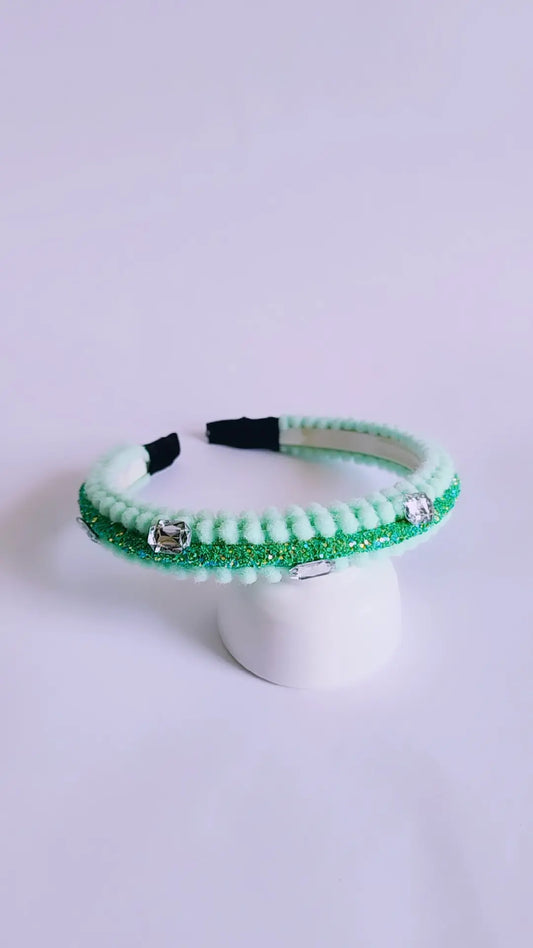 Sea Green Stone embellished hairband