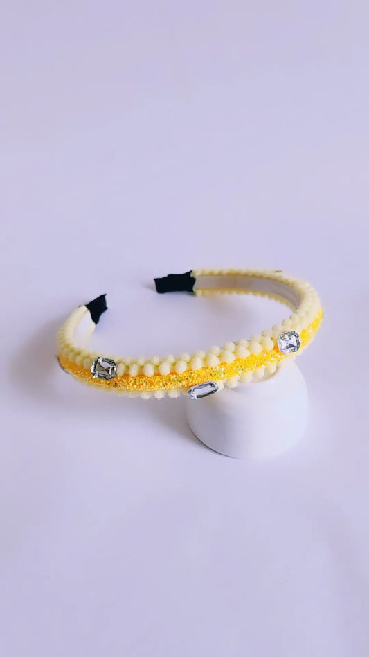 Yellow Stone Embellishment hairband